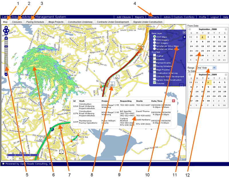 Main Screen: Map Window